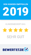 Gütesiegel Bewertet.de 2019